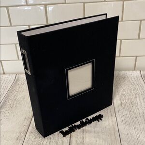 The Paper Studio Black Photo Book Scrapbook Notebook Binder